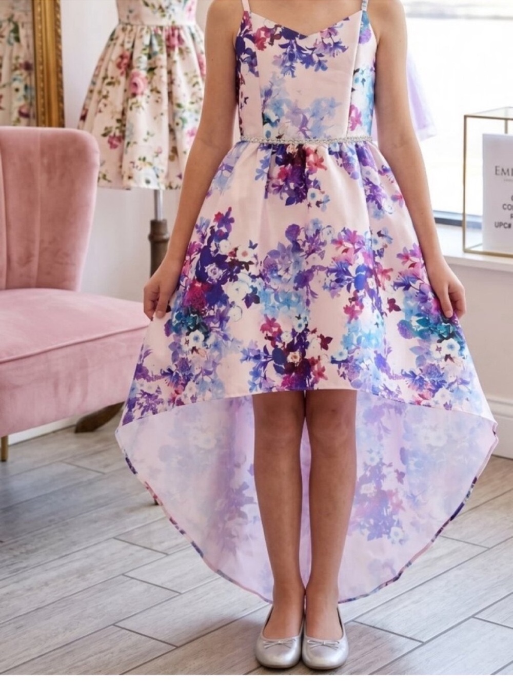 Girls Floral Dress 8